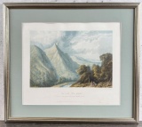 View in the Bore Ghaut Lithograph