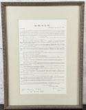 30th New York Civil War Document Signed