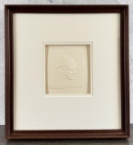 Winston Churchill Debossed Paper Print