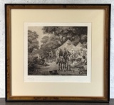 Godfrey Douglas Giles Tiger Hunt Lithograph