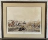 Oriental Field Sports Hog Hunters Lithograph