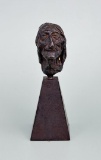 Charles M Russell Indian Head Bronze