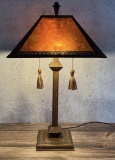 Arts & Crafts Micarta Shade Table Lamp