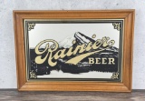 Rainier Brewing Beer Bar Mirror Sign