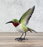 Decorative Tin Metal Garden Hummingbird