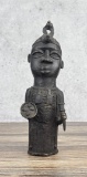 Benin Bronze Warrior Bust