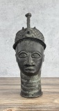 Benin Bronze Warrior Bust