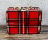 Aladdin Plaid Metal Lunchbox