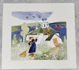 Rie Munoz Alaska Priest Yukon River Print