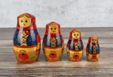 Traditional Russian Matryoshka Nesting Doll Set