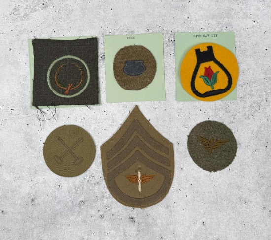 WW1 & WW2 US Army Rank And Unit Insignias | Guns & Military Artifacts ...