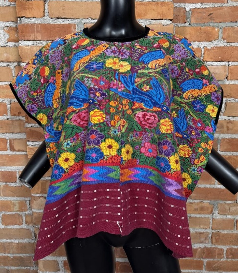 Guatemalan Huipile Poncho
