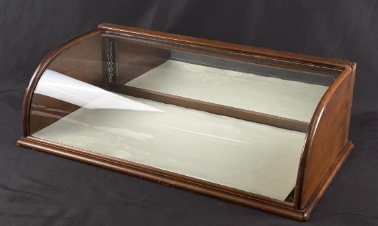 Antique Curved Countertop Store Display Case