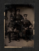 Uniformed Police Officers Tintype Photo