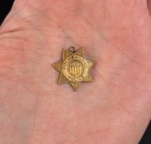 Policewoman Pocket Watch Badge Fob