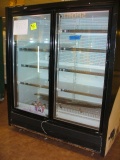 HUSSMANN MODEL GEL-2 2 DR FROZEN FOOD MERCHANDISER - REMOTE