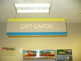 OVERHEAD SIGN - GIFT CARDS
