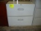Metal 2 drawer file cabinet (2'6