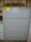 Metal 4 drawer file cabinet (3'x1'6