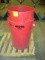 Commercial Red Brute Trash Cans 44 gallon