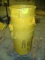 Commercial Yellow Brute Trash Cans 32 gallon