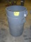 Commercial Gray Brute Trash Cans 32 gallon