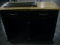 Black Kitchen Cabinet ( with drawers, missing cabinet doors) 35x15x32