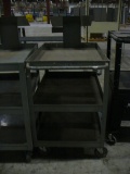 Metal Rolling Cart 3 Shelf (3'x3'x3')