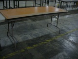 Brown Folding tables (8'x2'7