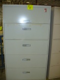 Metal 5 drawer file cabinet (3'x1'6