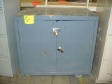 Metal Gray Storage Cabinet (3'x2'x2'11