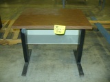 Metal Wooden desk (2'x2'x2'3