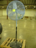 Oscillating Gray Fan on Stand Adjustable Height