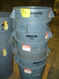 Commercial Gray Brute Trash Cans 20 gallon