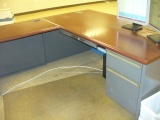 Cherry L Shaped Desk (6'x7'x29