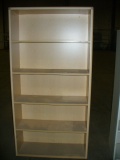5 tier wood bookcase (3'x1'1