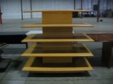5 Tier Wood Display shelf (5'x5'x4')