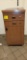 PODIUM WOOD DARK WOOD 22 X 24 X 48, PLASTIC KEY OPENS DRAWERS