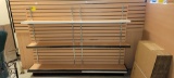 SLATWALL FREESTANDING SHELVING UNIT 7' X 1' X 5'