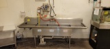 SINK SS 93 X 30 3 TUB RIGHT AND LEFT DRAINBOARDS OVERSPRAY