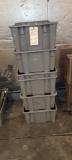 TUBS MOLDED STACKABLE LOT OF 6