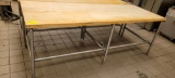 TABLE SS 96 X 36 WOOD TOP