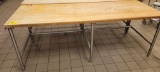 TABLE SS 96 X 36 WOOD TOP