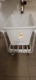 TUB OVERSIZED W/ALUMINUM CART FOR MEAT SHELF BROKEN AT WELD