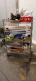 METRO RACK CHROME 36 X 18 X 54 WITH WHEELS (ITEMS ON RACK NOT INCLUDED)