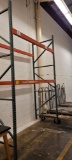 PALLET RACKING 96 X 42 X 120 BACK LEGS ARE SHORTER THAN FRONT LEGS BY 2 INC