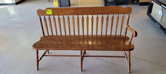 BENCH WOOD MISSING LEFT ARM