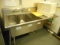 3 TUB S/S SINK WITH RIGHT HAND DRAINBOARD