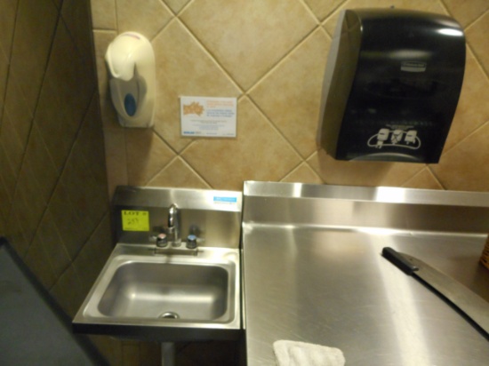 S/S HAND SINK WITH DISPENSERS