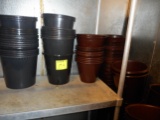 LOT OF PLASTIC FLORAL BUCKETS